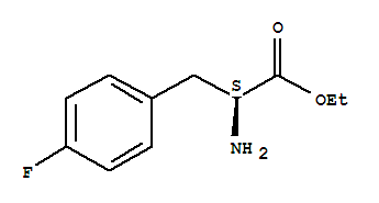 4-氟-L-苯丙氨酸乙酯结构式_39256-83-2结构式