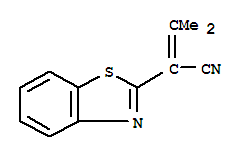 (9ci)-alpha-(1-甲基亚乙基)-2-苯并噻唑乙腈结构式_392724-16-2结构式