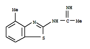 (9ci)-n-(4-甲基-2-苯并噻唑)-盐酸乙脒结构式_395065-72-2结构式