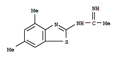 (9ci)-n-(4,6-二甲基-2-苯并噻唑)-盐酸乙脒结构式_395065-75-5结构式