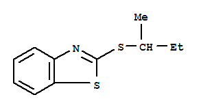 (9ci)-2-[(1-甲基丙基)硫代]-苯并噻唑结构式_39543-14-1结构式