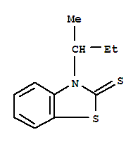 (9ci)-3-(1-甲基丙基)-2(3H)-苯并噻唑硫酮结构式_39543-15-2结构式