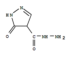 (9Ci)-4,5-二氢-5-氧代-1H-吡唑-4-羧酸肼结构式_395662-74-5结构式