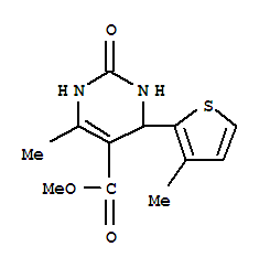 (9Ci)-1,2,3,4-四氢-6-甲基-4-(3-甲基-2-噻吩)-2-氧代-5-嘧啶羧酸甲酯结构式_395680-71-4结构式