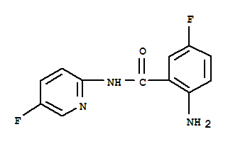 (9ci)-2-氨基-5-氟-N-(5-氟-2-吡啶)-苯甲酰胺结构式_395684-45-4结构式