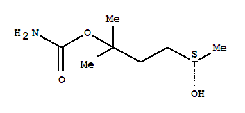 (5S)-(9Ci)-2-甲基-2,5-己烷二醇 2-氨基甲酸酯结构式_396074-51-4结构式