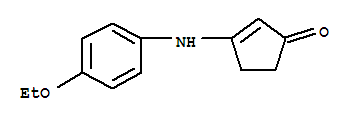 (9Ci)-3-[(4-乙氧基苯基)氨基]-2-环戊烯-1-酮结构式_396104-41-9结构式