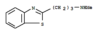 (9ci)-n-甲基-2-苯并噻唑丙胺结构式_39650-74-3结构式