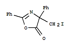 4-(碘甲基)-2,4-二苯基-5(4H)-噁唑酮结构式_397330-30-2结构式