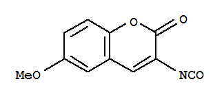 (9ci)-3-异氰酰基-6-甲氧基-2H-1-苯并吡喃-2-酮结构式_397876-62-9结构式