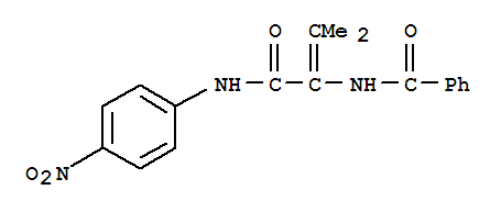 (9ci)-n-[2-甲基-1-[[(4-硝基苯基)氨基]羰基]-1-丙烯基]-苯甲酰胺结构式_397879-99-1结构式