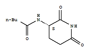 (9Ci)-N-[(3S)-2,6-二氧代-3-哌啶基]-戊酰胺结构式_398470-10-5结构式