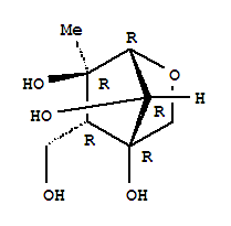 (1R,5R,6R,7R)-5-(羟基甲基)-6-甲基-2-氧杂双环[2.2.1]庚烷-4,6,7-三醇结构式_399034-12-9结构式