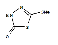 5-(甲基硫代)-1,3,4-噻二唑-2(3h)-酮结构式_3991-97-7结构式