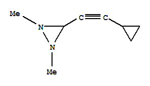 (9ci)-3-(环丙基乙炔)-1,2-二甲基-二氮丙啶结构式_400602-46-2结构式