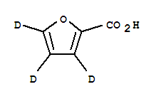 呋喃甲酸-D3结构式_40073-83-4结构式