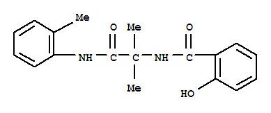 (9ci)-n-[1,1-二甲基-2-[(2-甲基苯基)氨基]-2-氧代乙基]-2-羟基-苯甲酰胺结构式_400743-99-9结构式