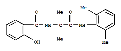 (9ci)-n-[2-[(2,6-二甲基苯基)氨基]-1,1-二甲基-2-氧代乙基]-2-羟基-苯甲酰胺结构式_400744-03-8结构式