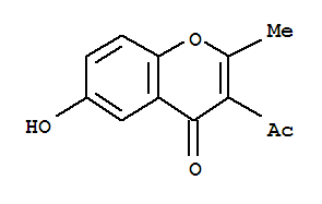 (9ci)-3-乙酰基-6-羟基-2-甲基-4H-1-苯并吡喃-4-酮结构式_401515-47-7结构式 (9ci)-3-乙酰基-6-羟基-2-甲基-4H-1-苯并吡喃-4-酮结构式_401515-47-7结构式