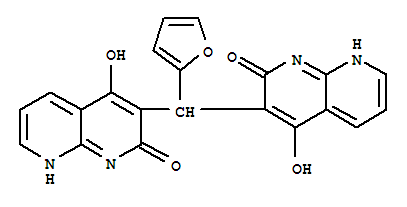 (9ci)-3,3-(2-呋喃亚甲基)双[4-羟基-1,8-萘啶-2(1h)-酮结构式_401938-16-7结构式