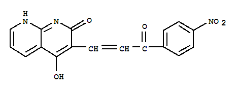 (9ci)-4-羟基-3-[3-(4-硝基苯基)-3-氧代-1-丙烯基]-1,8-萘啶-2(1h)-酮结构式_401938-52-1结构式