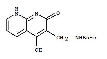 (9ci)-3-[(丁基氨基)甲基]-4-羟基-1,8-萘啶-2(1h)-酮结构式_401938-62-3结构式
