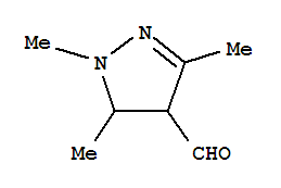 (9ci)-4,5-二氢-1,3,5-三甲基-1H-吡唑-4-羧醛结构式_402600-56-0结构式