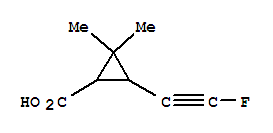 (9ci)-3-(氟乙炔)-2,2-二甲基-环丙烷羧酸结构式_403507-47-1结构式