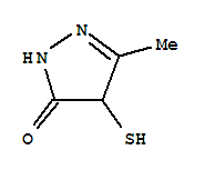 (9ci)-2,4-二氢-4-疏基-5-甲基-3H-吡唑-3-酮结构式_403641-97-4结构式
