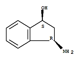 (1r,3s)-rel-(9ci)-3-氨基-2,3-二氢-1H-茚-1-醇结构式_403672-03-7结构式
