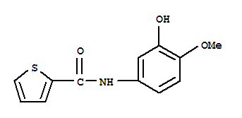 (9ci)-n-(3-羟基-4-甲氧基苯基)-2-噻吩羧酰胺结构式_404366-39-8结构式