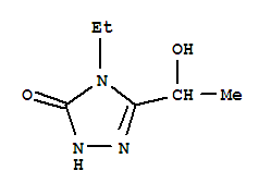 (9ci)-4-乙基-2,4-二氢-5-(1-羟基乙基)-3H-1,2,4-噻唑-3-酮结构式_404595-24-0结构式