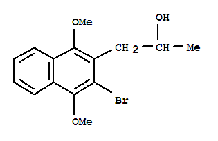 1-(3-溴-1,4-二甲氧基萘-2-基)-2-丙醇结构式_404908-62-9结构式