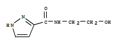(9ci)-n-(2-羟基乙基)-1H-吡唑-3-羧酰胺结构式_405278-69-5结构式