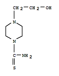 (9ci)-4-(2-羟基乙基)-1-哌嗪硫代甲酰胺结构式_40546-25-6结构式