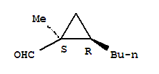(1r,2s)-rel-(9ci)-2-丁基-1-甲基-环丙烷羧醛结构式_405874-15-9结构式