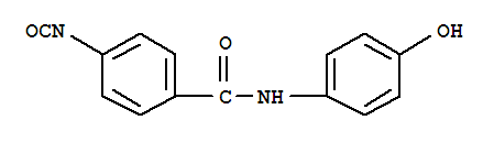 (9ci)-n-(4-羟基苯基)-4-异氰酰基-苯甲酰胺结构式_406708-87-0结构式