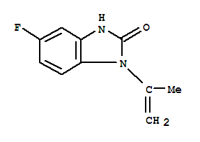 (9ci)-5-氟-1,3-二氢-1-(1-甲基乙烯)-2H-苯并咪唑-2-酮结构式_406945-10-6结构式