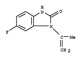 (9ci)-6-氟-1,3-二氢-1-(1-甲基乙烯)-2H-苯并咪唑-2-酮结构式_406945-11-7结构式