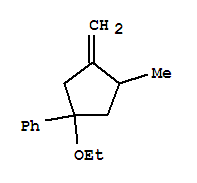(9ci)-(1-乙氧基-3-甲基-4-亚甲基环戊基)-苯结构式_406946-49-4结构式