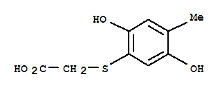 (9ci)-[(2,5-二羟基-4-甲基苯基)硫代]-乙酸结构式_408340-52-3结构式