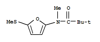 N,2,2-三甲基-N-[5-(甲基硫代)-2-呋喃]-丙酰胺结构式_408500-84-5结构式