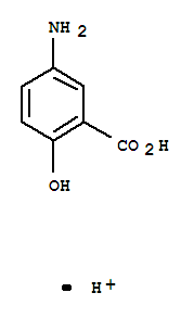 (9ci)-5-氨基-2-羟基-苯甲酸结构式_40853-20-1结构式