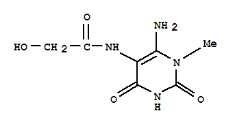 (9ci)-n-(6-氨基-1,2,3,4-四氢-1-甲基-2,4-二氧代-5-嘧啶)-2-羟基-乙酰胺结构式_409108-82-3结构式 (9ci)-n-(6-氨基-1,2,3,4-四氢-1-甲基-2,4-二氧代-5-嘧啶)-2-羟基-乙酰胺结构式_409108-82-3结构式