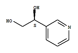 (1s)-(9ci)-1-(3-吡啶)-1,2-乙烷二醇结构式_411233-68-6结构式