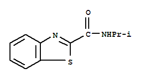 (9ci)-n-(1-甲基乙基)-2-苯并噻唑羧酰胺结构式_41124-28-1结构式