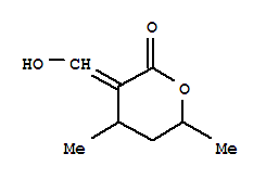 2H-pyran-2-one, tetrahydro-3-(hydroxymethylene)-4,6-dimethyl-(9ci)Structure,412016-76-3Structure 2H-pyran-2-one, tetrahydro-3-(hydroxymethylene)-4,6-dimethyl-(9ci) Structure,412016-76-3Structure