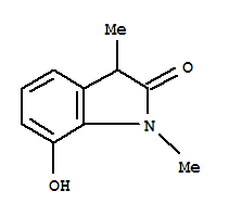(9ci)-1,3-二氢-7-羟基-1,3-二甲基-2H-吲哚-2-酮结构式_412283-83-1结构式