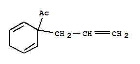 (9ci)-1-[1-(2-丙烯基)-2,5-环己二烯-1-基]-乙酮结构式_41477-86-5结构式