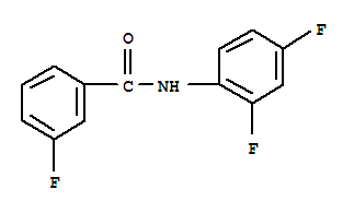 (9ci)-n-(2,4-二氟苯基)-3-氟-苯甲酰胺结构式_415692-36-3结构式